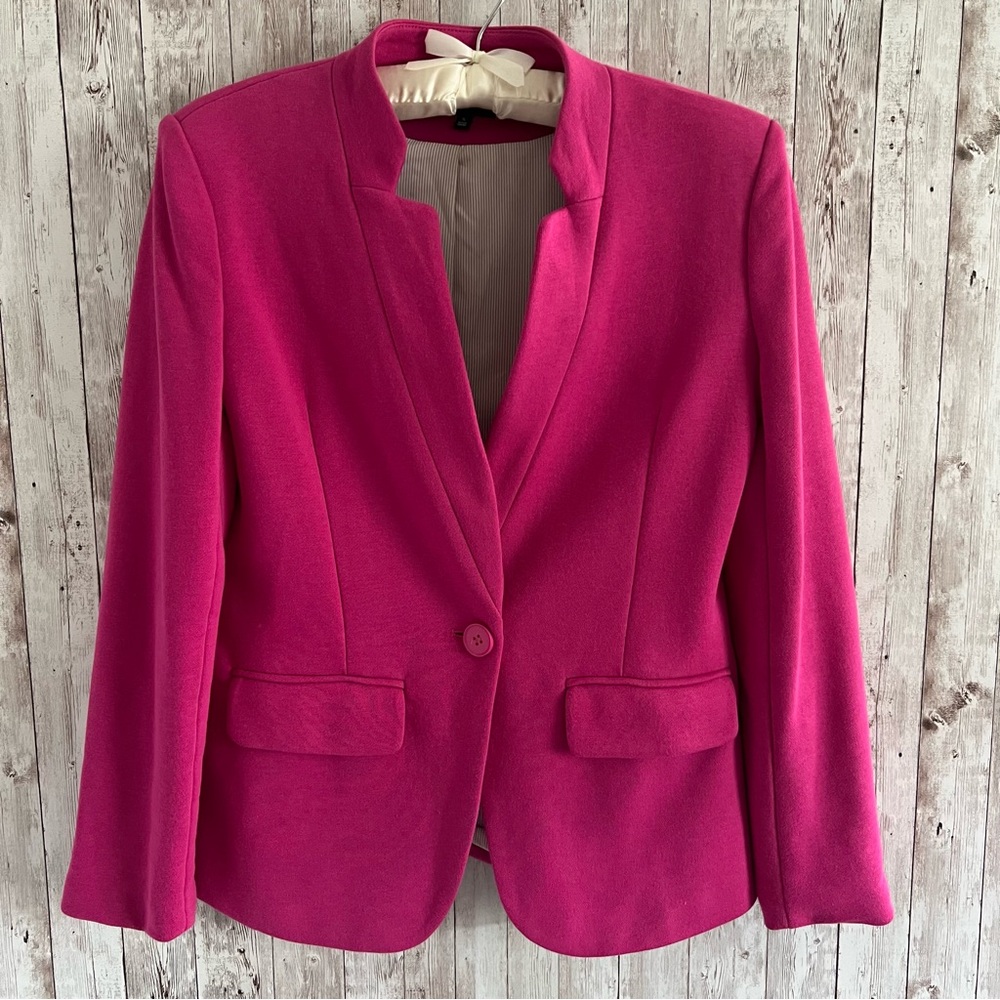Gibsonlook Gibson Look Notch Collar Women's Blazer Pink Business Career Small